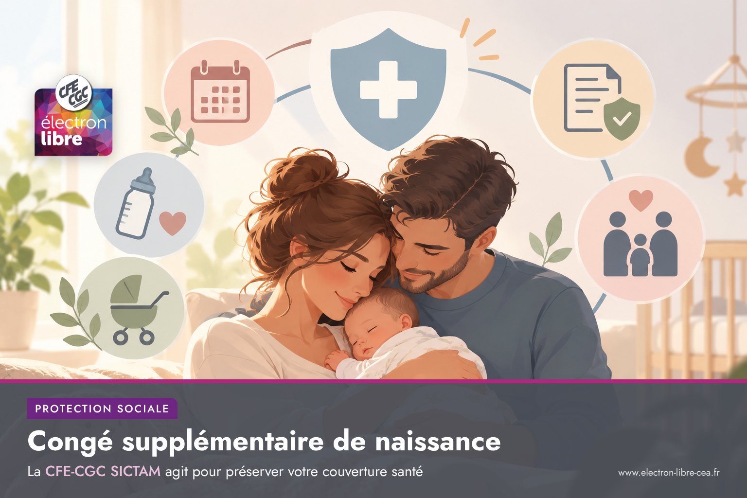 Vous consultez actuellement Congé supplémentaire de naissance : la CFE-CGC SICTAM agit pour préserver la couverture santé des salariés